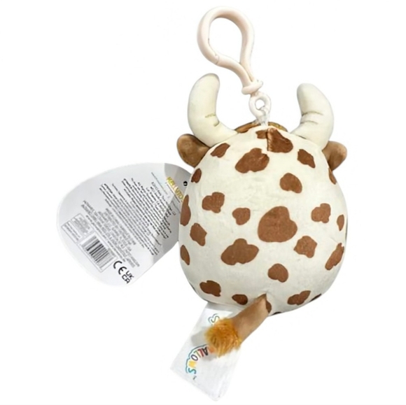 NEW Squishmallows Clip-On Alonzo the Cow - Picture 2 of 2